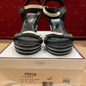 Coach wedges- Never been worn